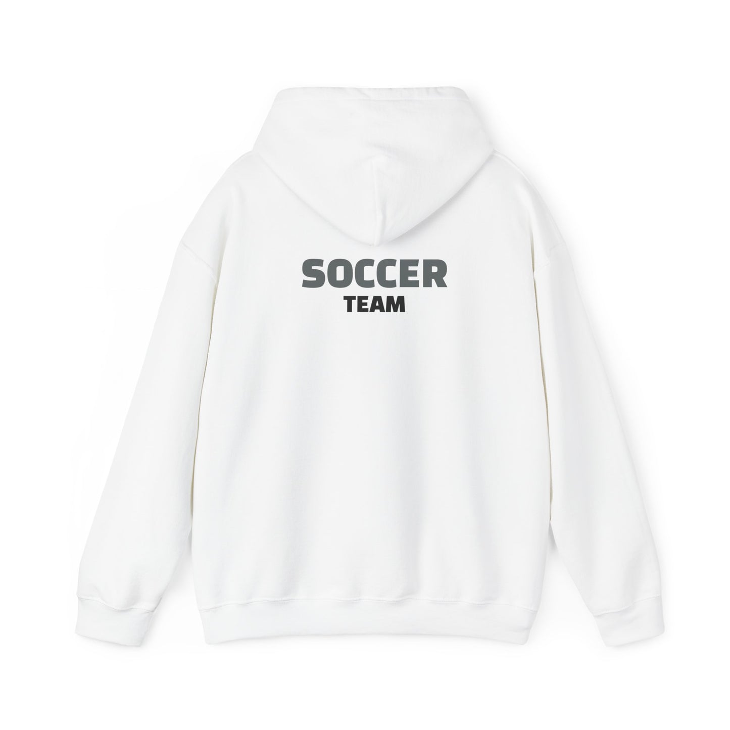 Dribble Soccer Heavy Blend Hoody - Classic Boys' Hoodie in Light Colors with Front Badge and Back Design