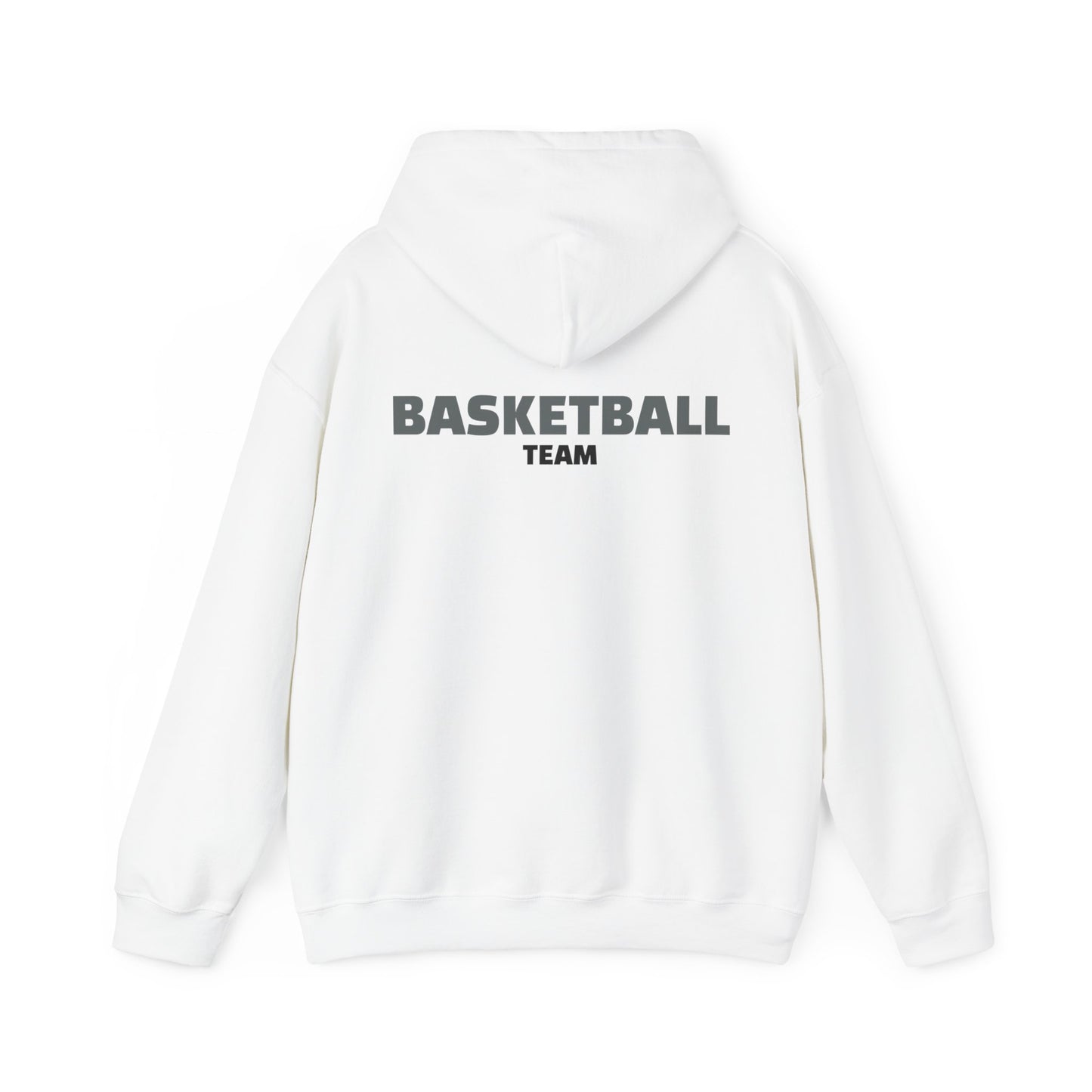 Crossover Basketball Heavy Blend Hoody - Classic Boys' Hoodie in Light Colors with Front Small Badge and Back Design