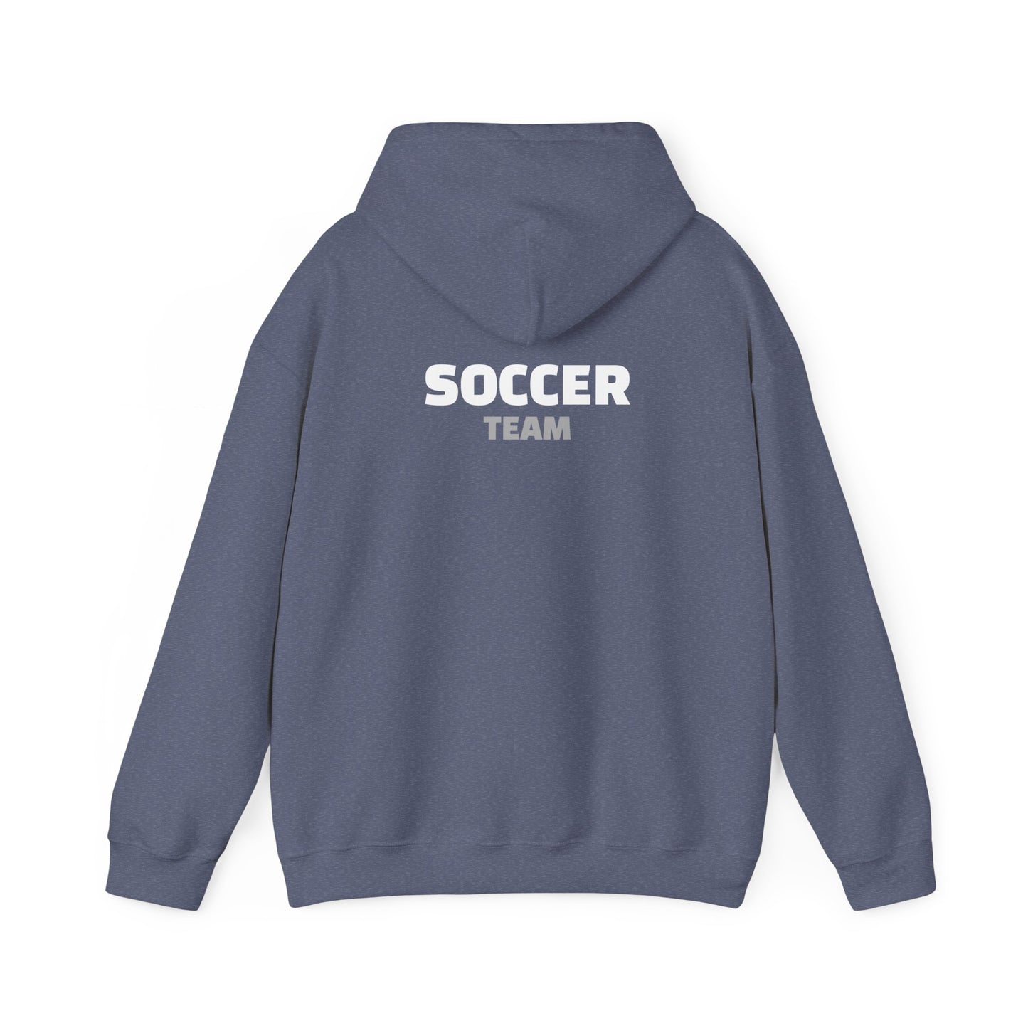 Dribble Soccer Heavy Blend Hoody - Classic Boys' Hoodie in Dark Colors with Front Small Badge and Back Design