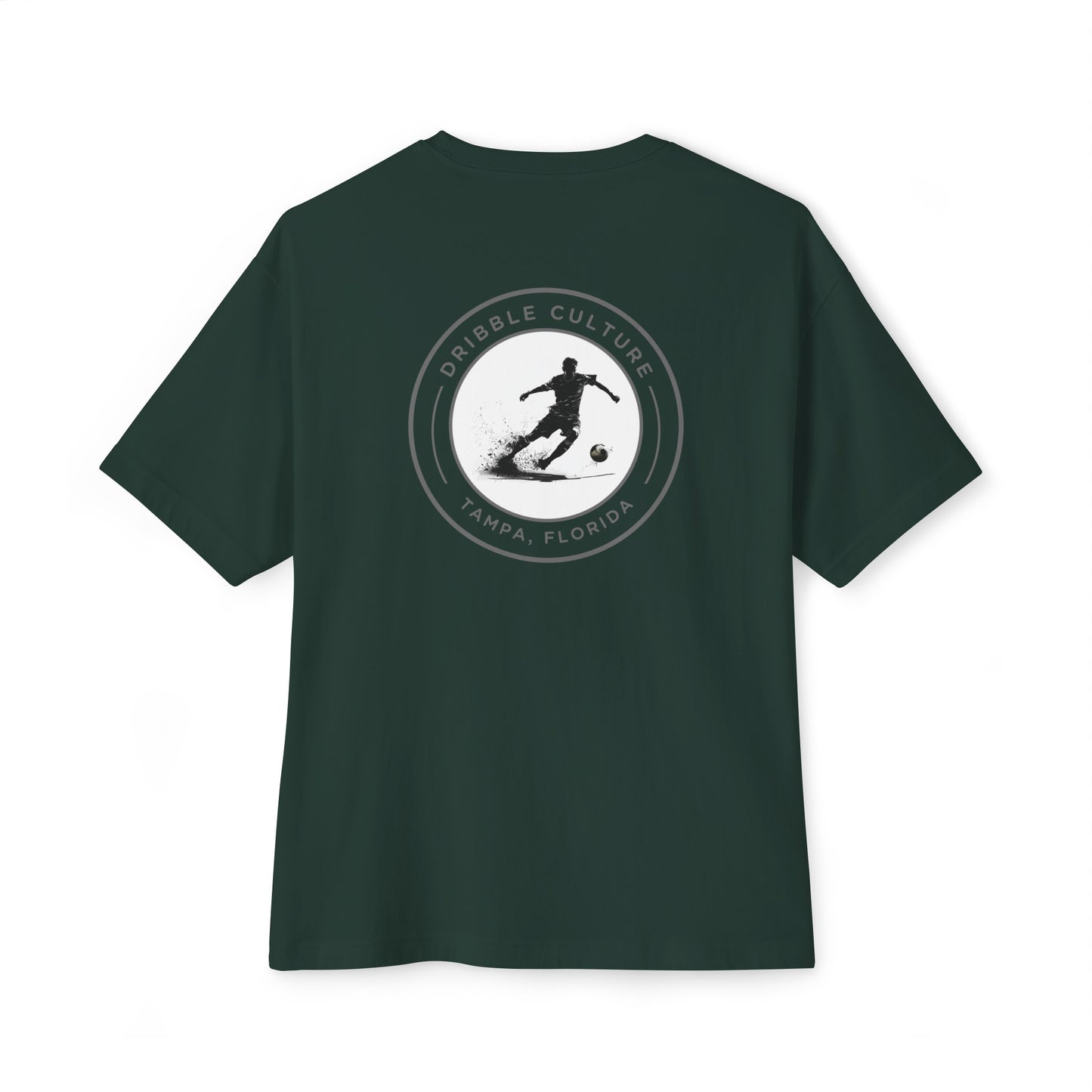 Dribble Soccer Comfort T-Shirt for Boys- Soft and Stylish Tee in Dark Colors with Back Badge Design