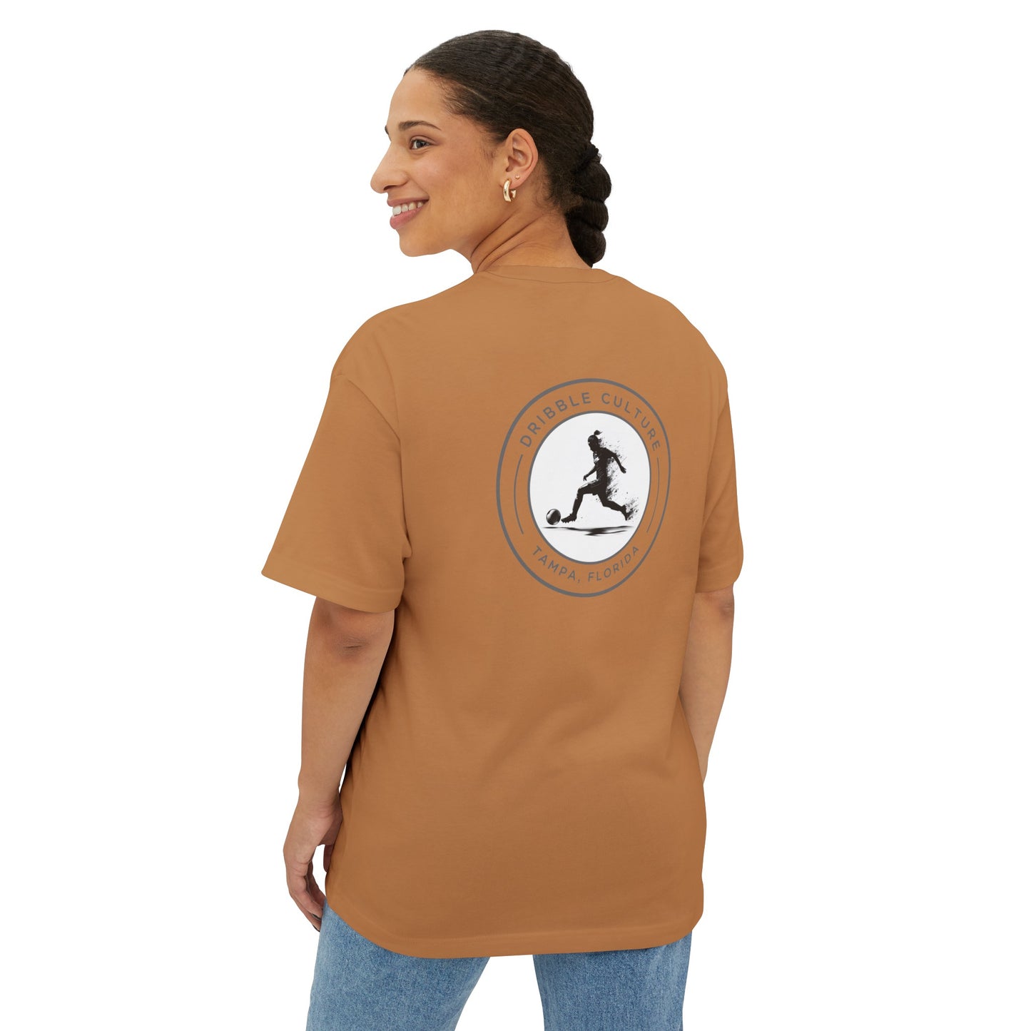 Dribble Soccer Comfort T-Shirt for Girls - Soft and Stylish Tee in Light Colors with Back Badge Design