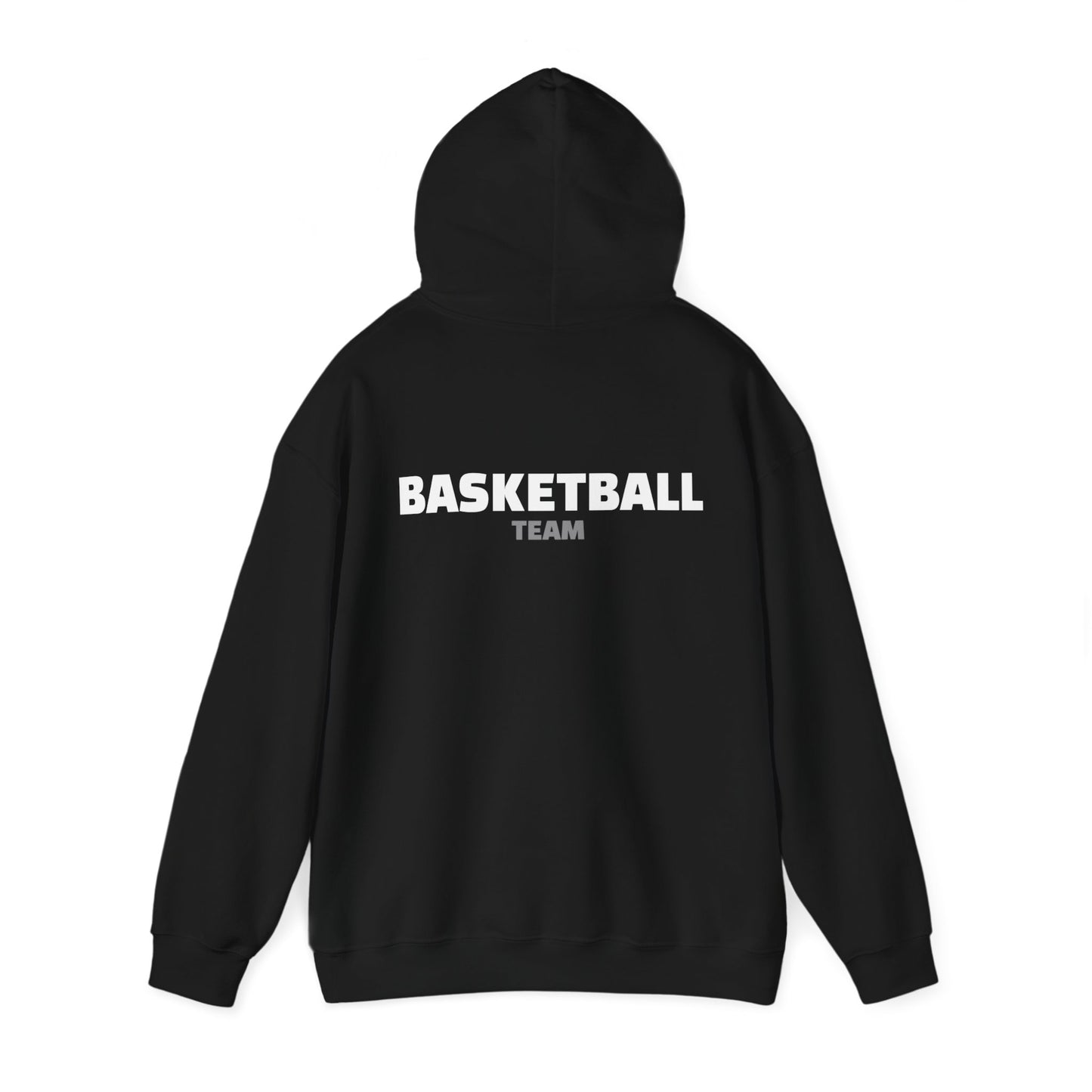 Crossover Basketball Heavy Blend Hoody - Classic Boys' Hoodie in Dark Colors with Front Small Badge and Back Design