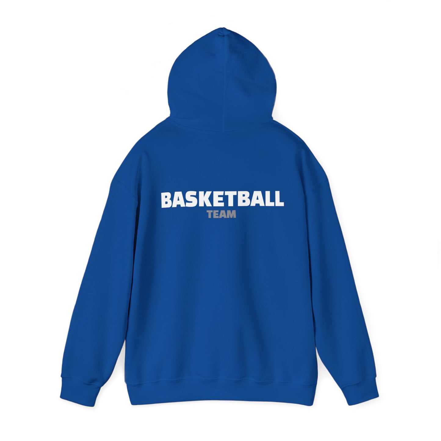 Crossover Basketball Heavy Blend Hoody - Classic Boys' Hoodie in Dark Colors with Front Small Badge and Back Design