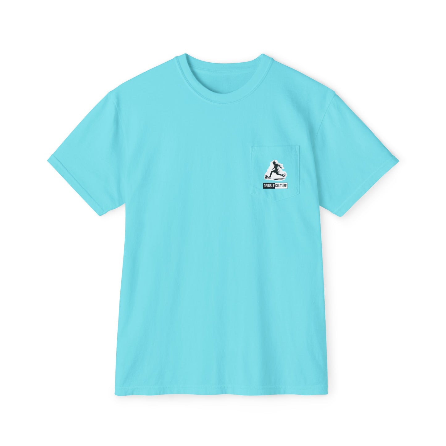 Dribble Soccer Comfort T-Shirt for Girls - Soft and Stylish Tee in Several Colors with Front Small Badge and Back Design