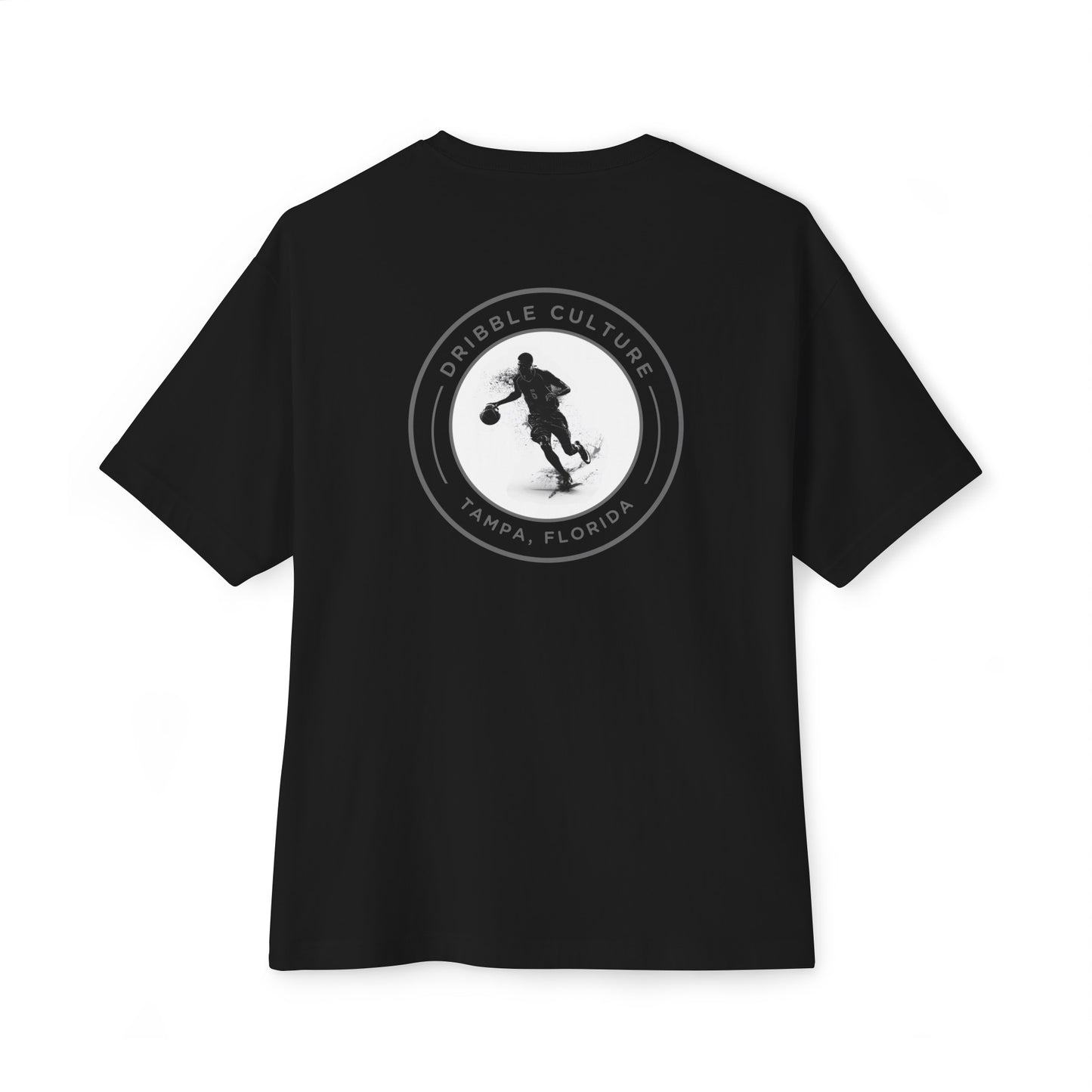 Crossover Basketball Comfort T-Shirt for Boys - Soft and Stylish Tee in Dark Colors with  Back Badge Design