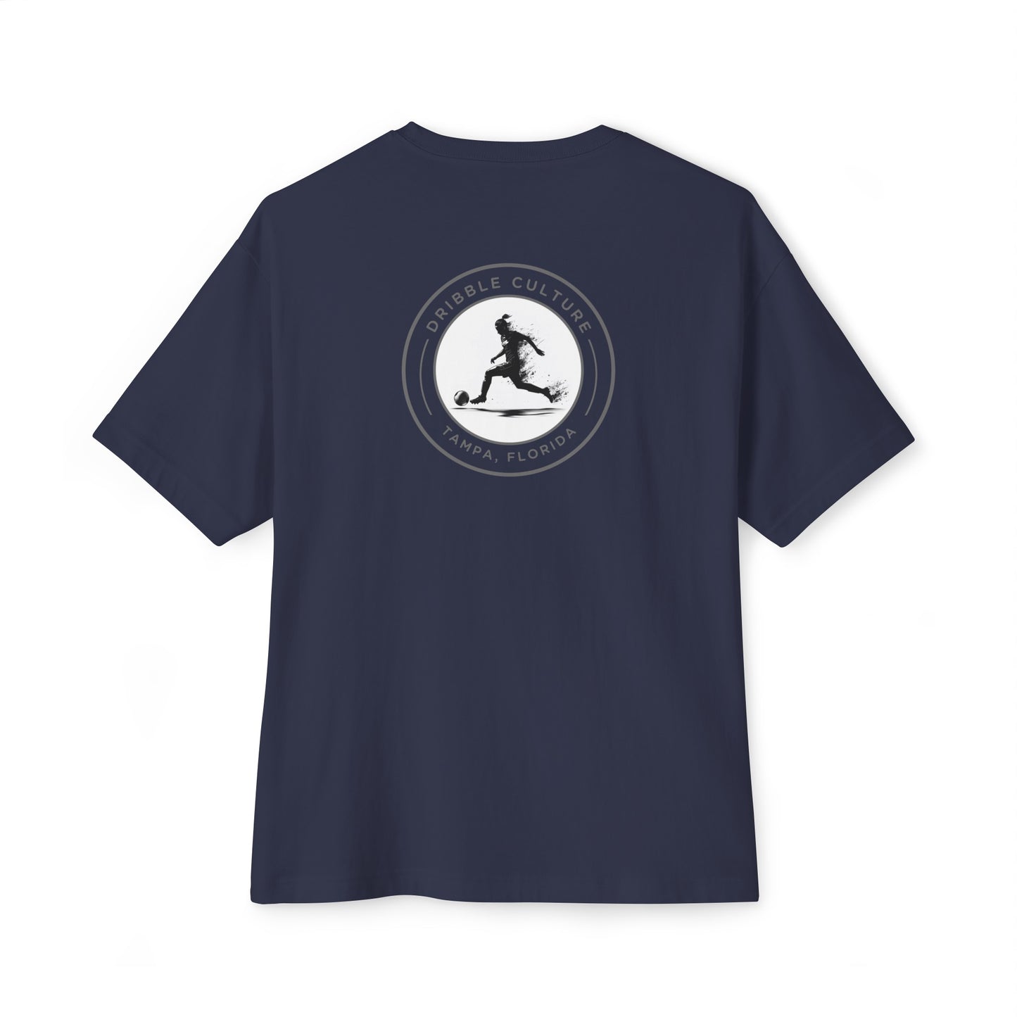 Dribble Soccer Comfort T-Shirt for Girls - Soft and Stylish Tee in Dark Colors with Back Badge Design