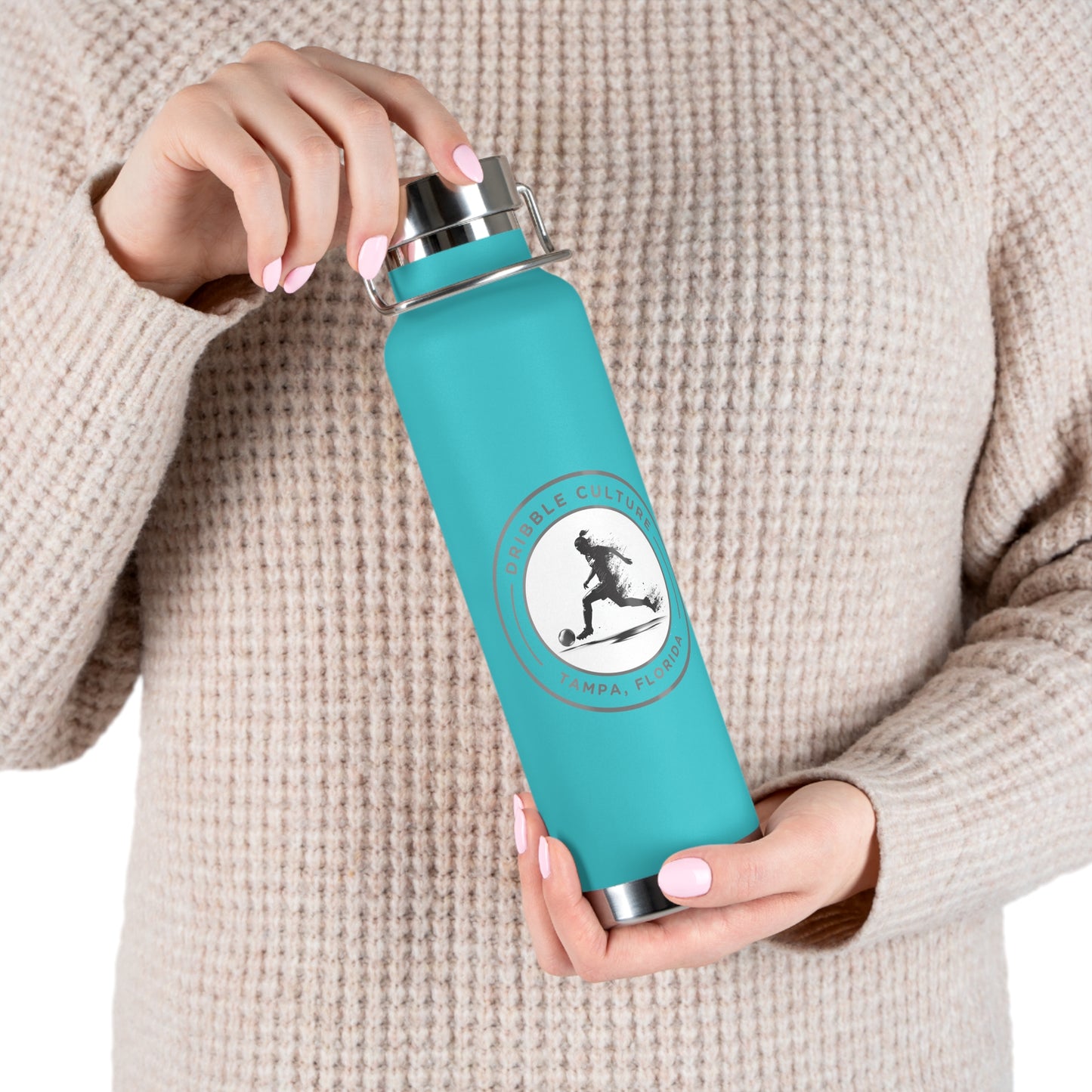 Dribble Soccer Girls' 22oz Insulated Water Bottle - Stay Hydrated in Style!