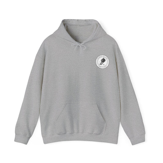 Puck Handler Hockey Heavy Blend Hoody - Classic Boys' Hoodie in Light Colors with Front Small Badge and Back Design