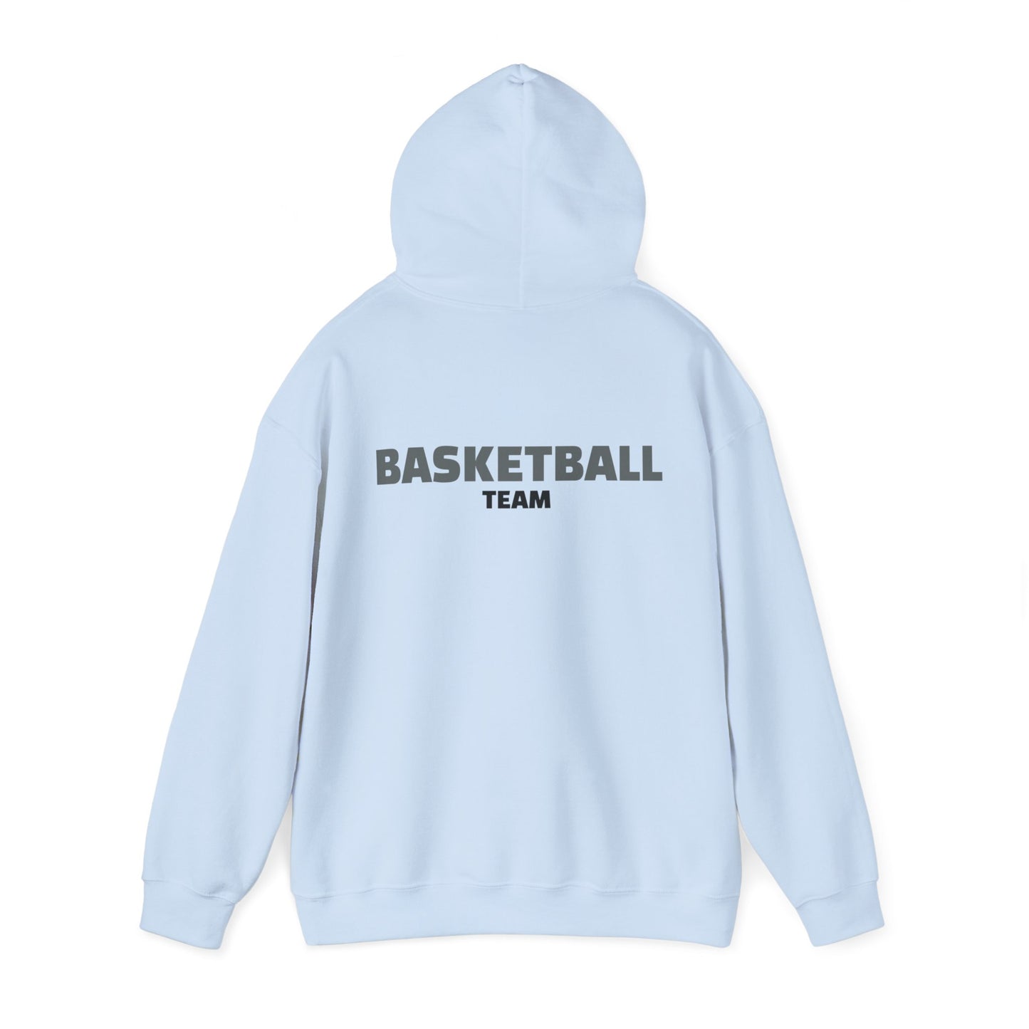 Crossover Basketball Heavy Blend Hoody - Classic Boys' Hoodie in Light Colors with Front Small Badge and Back Design