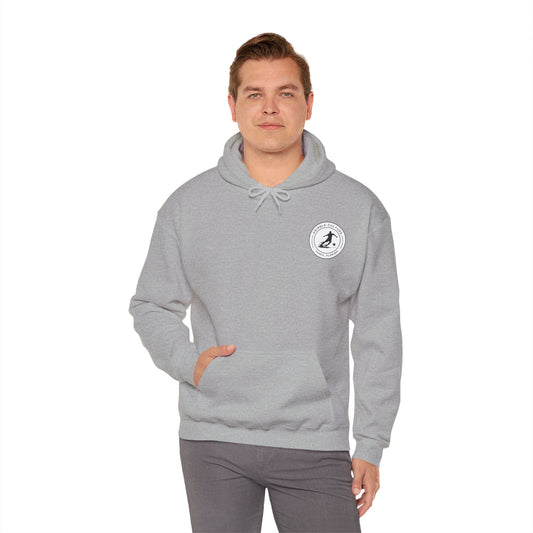 Dribble Soccer Heavy Blend Hoody - Classic Boys' Hoodie in Light Colors with Front Badge and Back Design