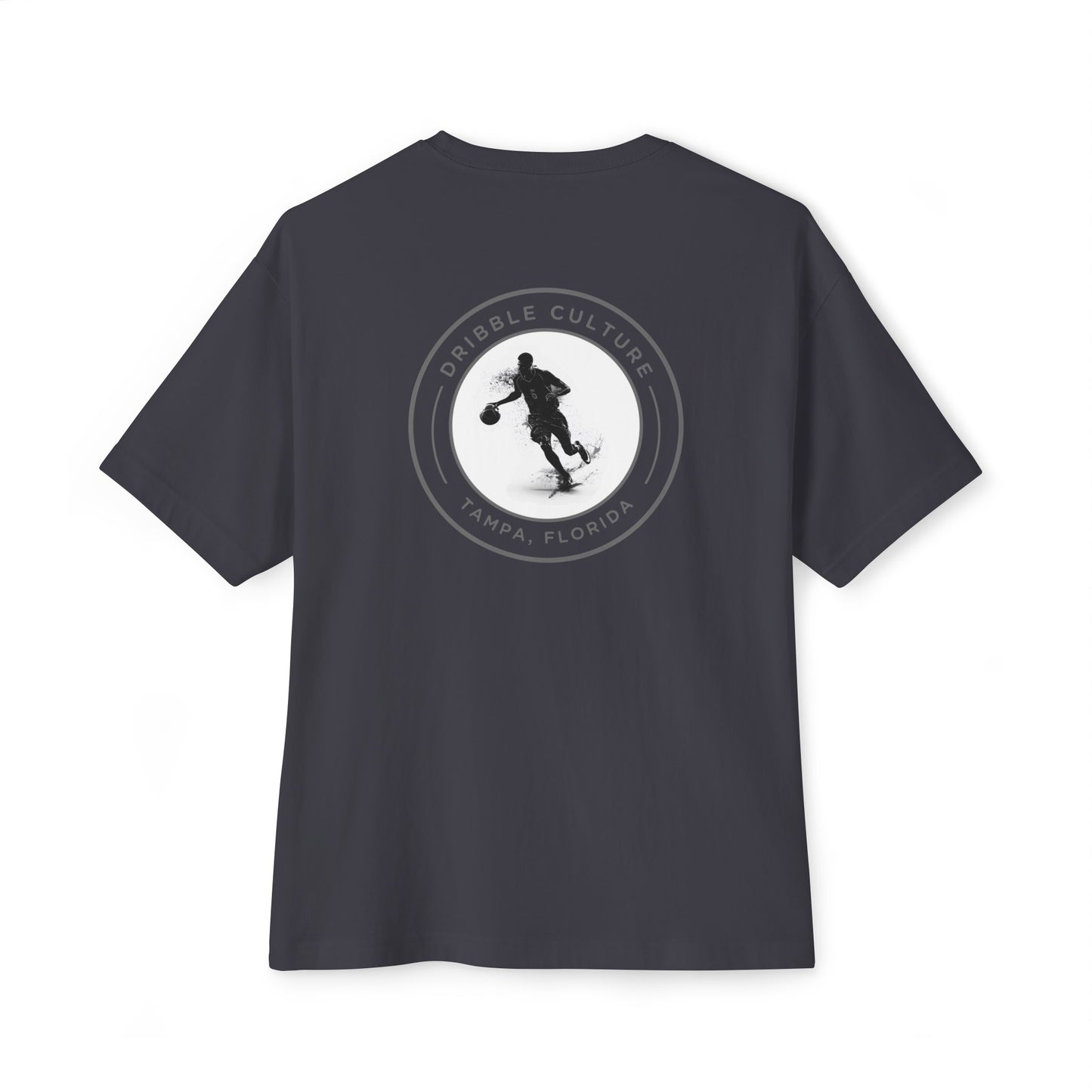 Crossover Basketball Comfort T-Shirt for Boys - Soft and Stylish Tee in Dark Colors with  Back Badge Design