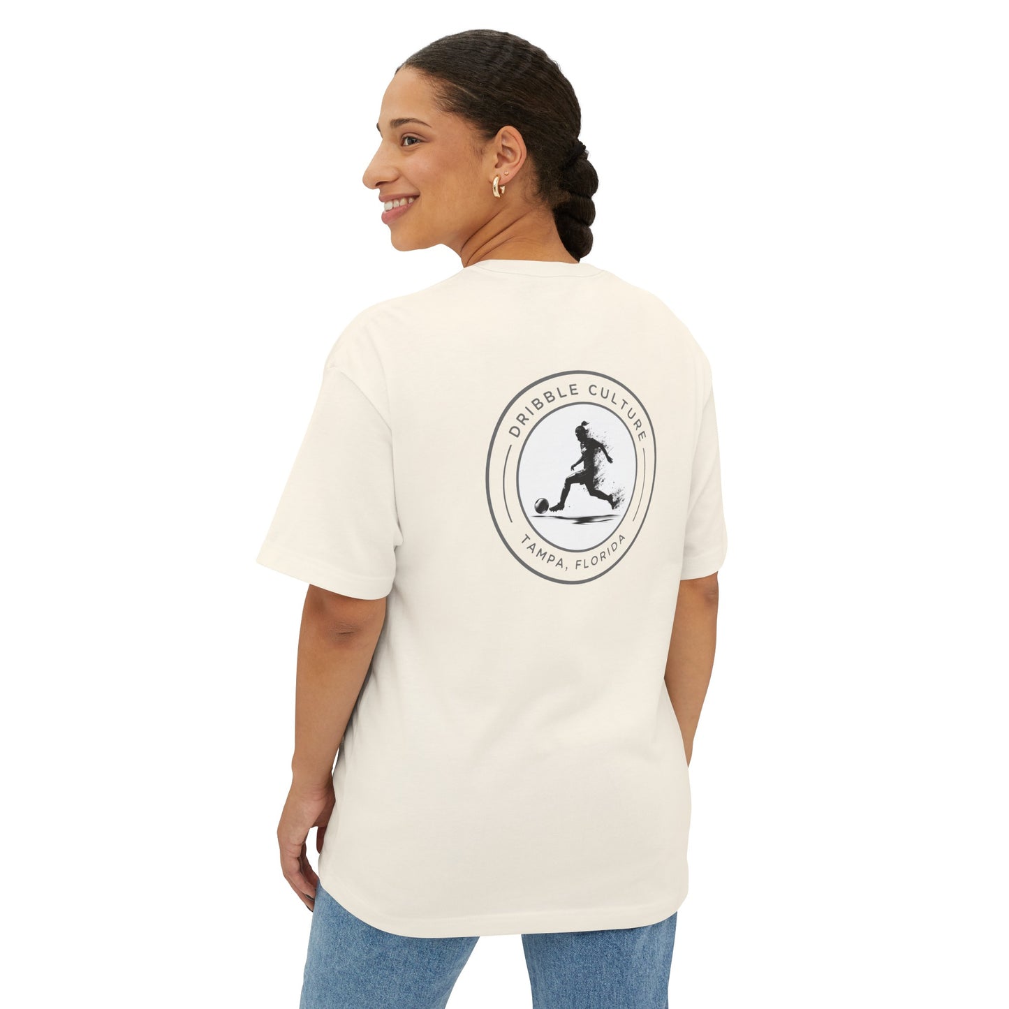 Dribble Soccer Comfort T-Shirt for Girls - Soft and Stylish Tee in Light Colors with Back Badge Design