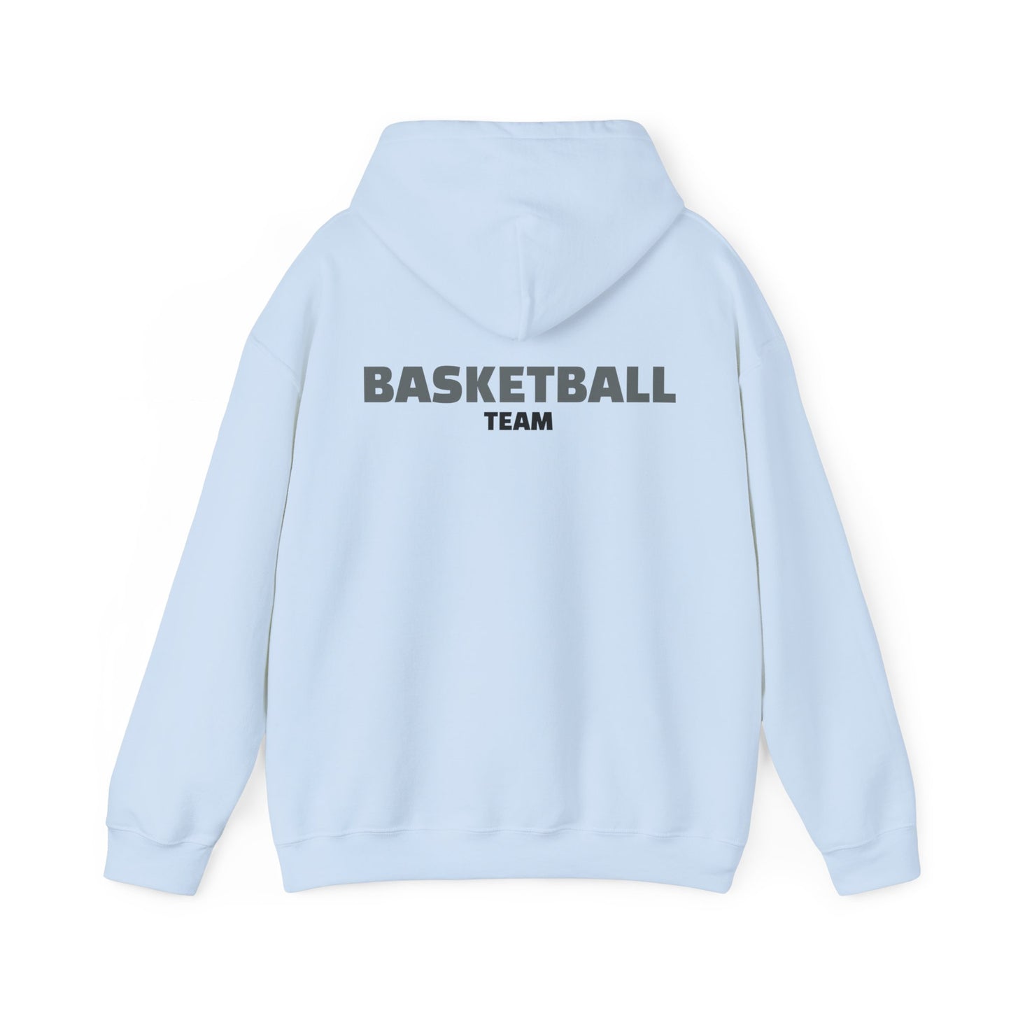 Crossover Basketball Heavy Blend Hoody - Classic Boys' Hoodie in Light Colors with Front Small Badge and Back Design